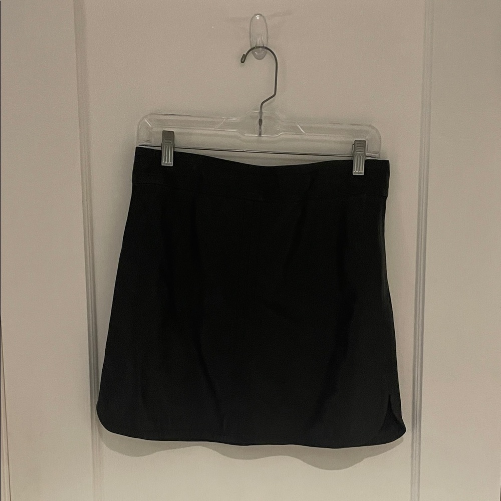 Elegant Banana Republic Black Women's Leather Skirt